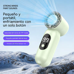 🍃🌀Nuevo ventilador portátil de mano, con gran potencia de aire y una agradable sensación de frescor