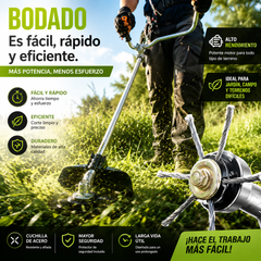 ⏰Oferta por tiempo limitado🔥 Cabezal de corte reemplazable para cortacésped/desbrozadora - cabezal de corte de acero para cortar césped 🌿✂️⚙️