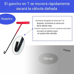Kit de herramientas para cambio rápido de válvulas de neumáticos de coche