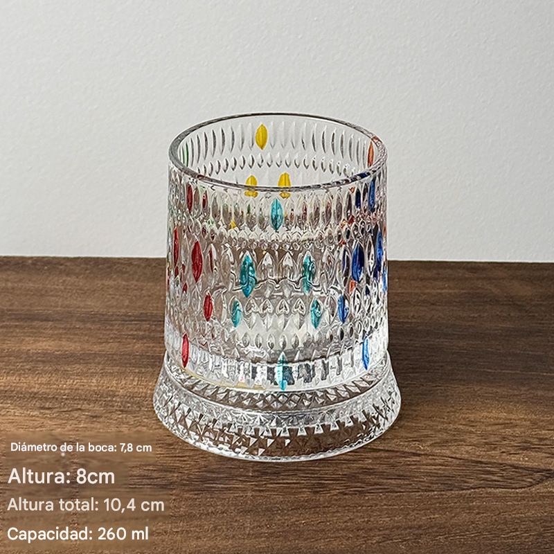 🥃【270ml】💎Vaso de whisky giratorio 360°, vaso de licor antiestrés pintado