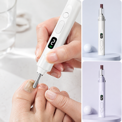 💅Lima de uñas eléctrica 2 en 1 con lámpara LED (lámpara de secado + 5 cabezales de pulido)