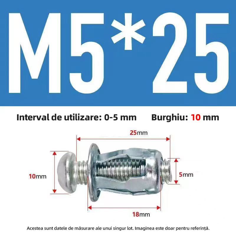🔥50%OFF【100 piezas】Tuerca de tapa de tornillo de expansión M4M5M6 Tuerca de remache
