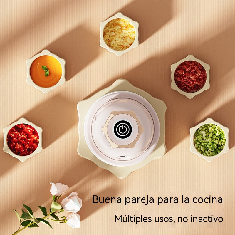 🧅🌶️Mini Picadora Eléctrica de Alimentos Eficiente e Inalámbrica