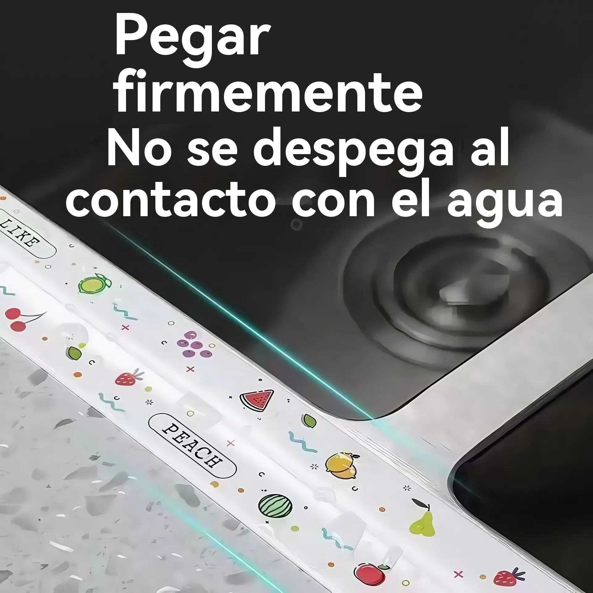 【3 piezas】Cinta de sellado impermeable para cocina: detiene fugas rápidamente, previene el moho y resiste las manchas [Color aleatorio]