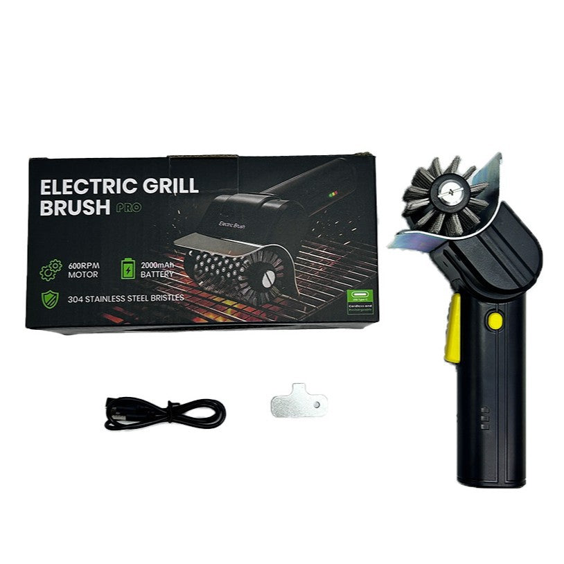 🔋🧹 Akkumulátoros elektromos grilltisztító kefe – lítium akkumulátorral, multifunkcionális és könnyen használható 🔥🍖