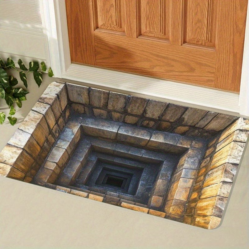 🔥【Compra 1 y llévate 1 gratis】✨Felpudo con ilusión óptica 3D，Suela de goma antideslizante【40*60cm】