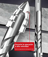 🥇【3+4+5+6+8+10+12mm】Broca excéntrica de acero de tungsteno superduro de séptima generación con borde dentado