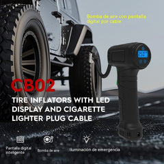 🚗⚡ Inflador Portátil Inalámbrico para Neumáticos – Potente, Compacto y Listo para Emergencias 🔥