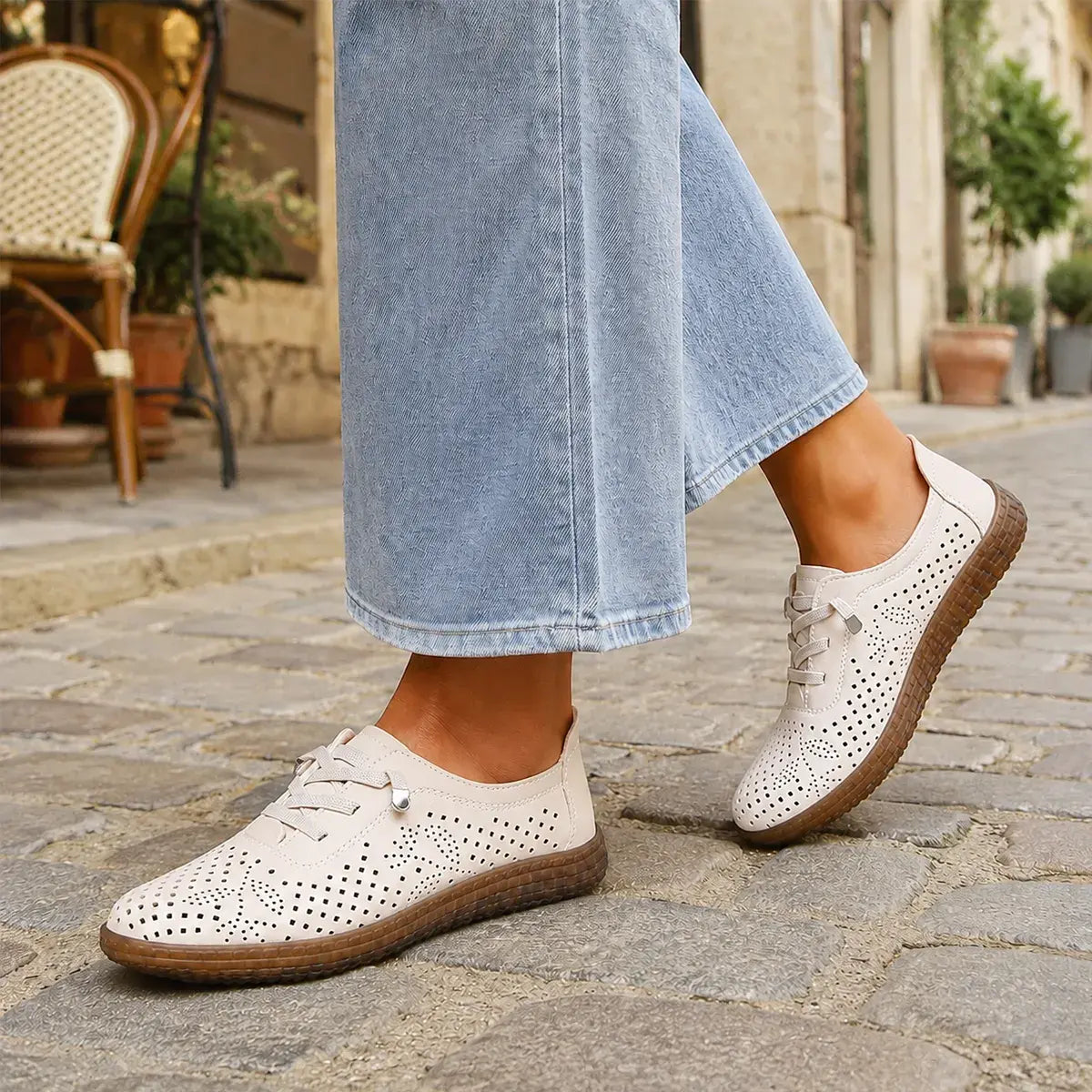 🌸【35-42】👡 Sandalia con recortes para mujer – Ligera, transpirable y con tacón bajo🌬️