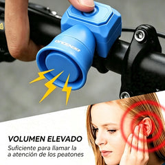 🔔2 unidades a 28 euros⚡ Claxon Eléctrico para Bicicleta 120 dB – Recargable por Tipo‑C, Impermeable IP4, Campana de Seguridad para MTB y Plegable 🚲💨