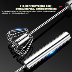 🎁Kúpte 1, 1 dostanete zadarmo🎁Poloautomatické a manuálne šľahače vajec z nehrdzavejúcej ocele