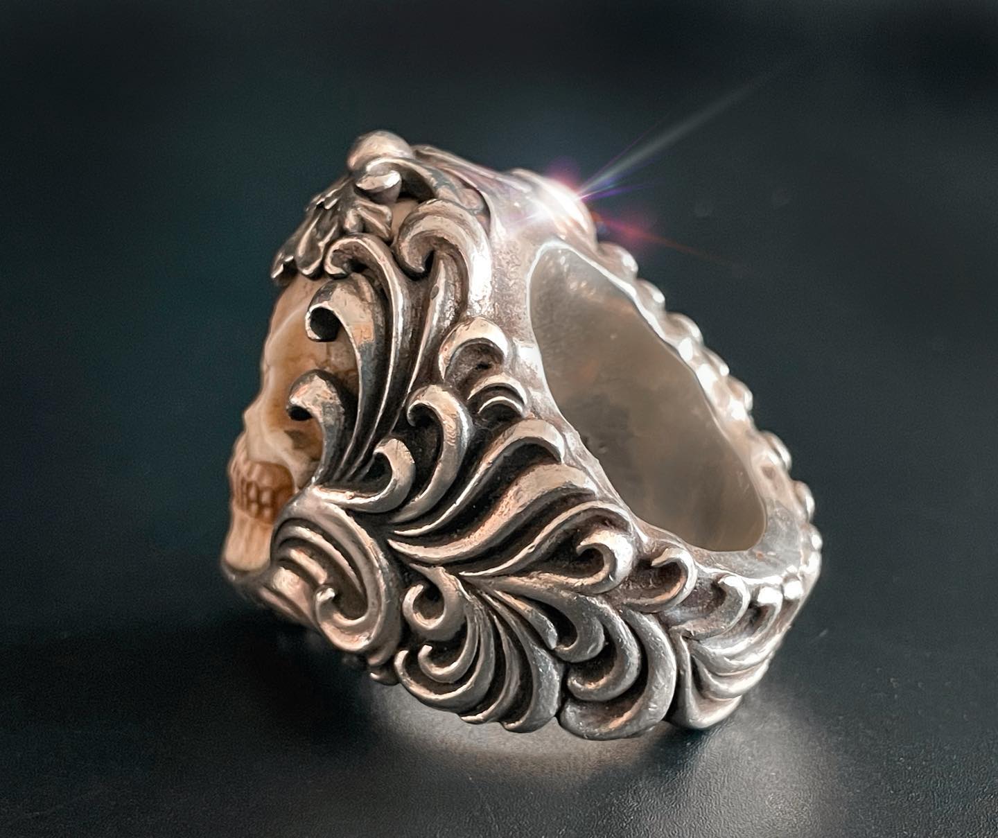 💀💀Anillo de calavera de plata 925