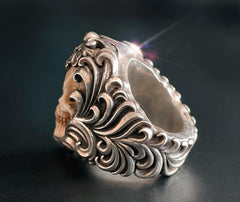 💀💀Anillo de calavera de plata 925