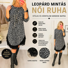 🔥🥰【S-3XL】Új téli divatos, csipkefűzött ruha, kényelmes és meleg