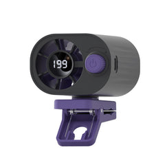 🌀 Ventilador manos libres con pantalla LED, clip integrado y 199 niveles de ajuste
