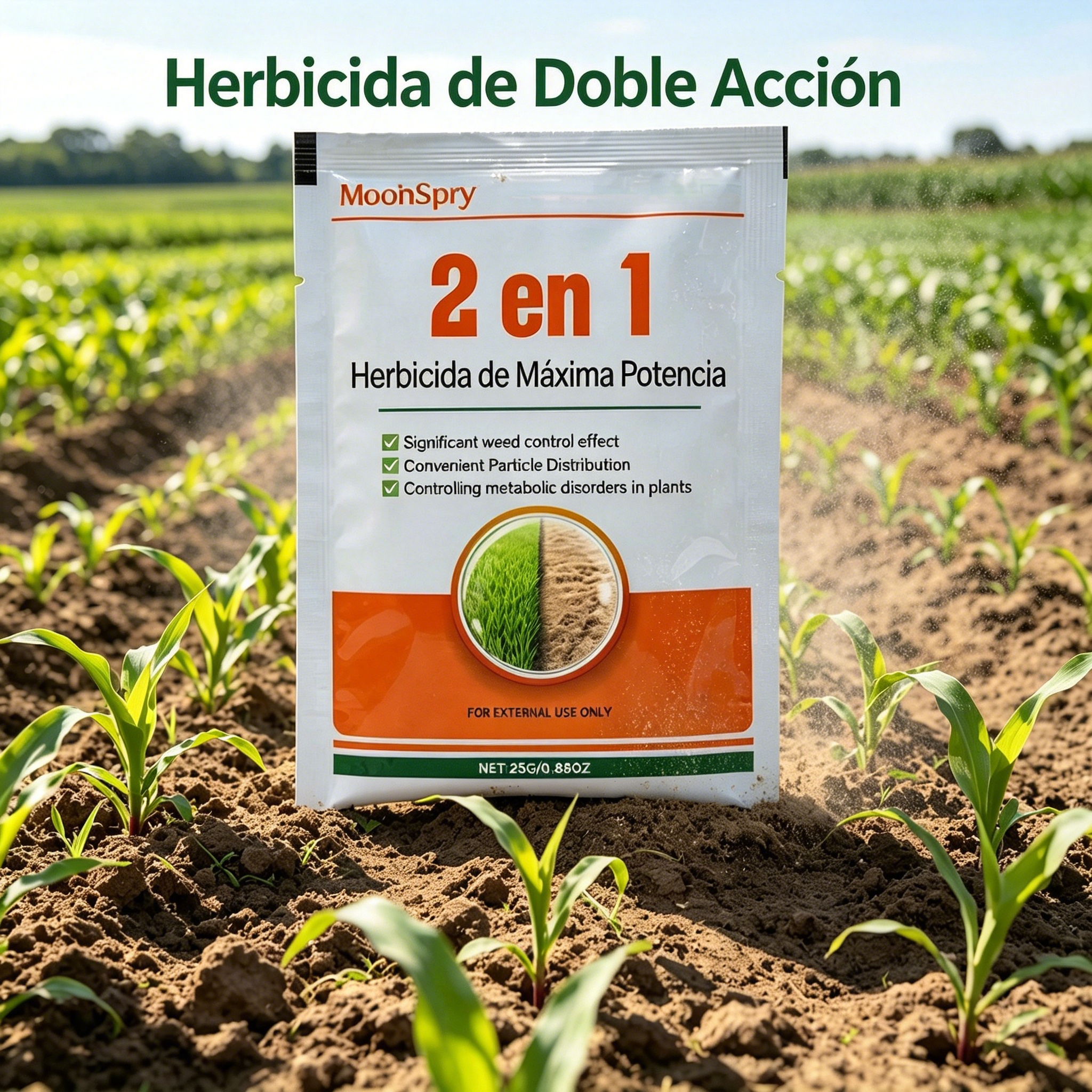 【3 Bolsas】🔥 Herbicida 2 en 1 Alta Eficacia | Actúa en 6 Horas Elimina Malas Hierbas Resistentes al Glifosato