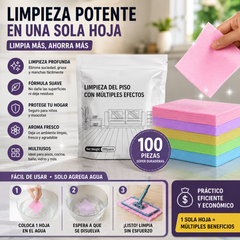 🧹【¡Compra 1 y recibe 1 GRATIS!】✨ 200 unidades de pastillas limpiadoras multiusos antibacterianas y desodorizantes | Aptas para madera dura, suelos laminados, azulejos y paredes de autocaravana