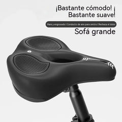 🚲Sillín de bicicleta de silicona engrosada: relleno de espuma de alta densidad 🧽, alivia el dolor 💆‍♂️, proporciona absorción de impactos 🔨, adecuado para bicicletas de montaña 🚵‍♂️ y bicicletas de carretera 🚴‍♀️