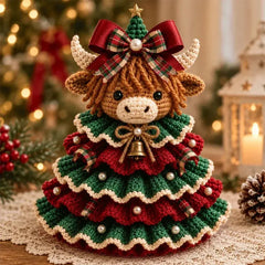 🧶 Kit de Ganchillo DIY Árbol de Navidad con Animales | Incluye Lana, Aguja y Tutorial Paso a Paso | Decoración Navideña Hecha a Mano 🎄