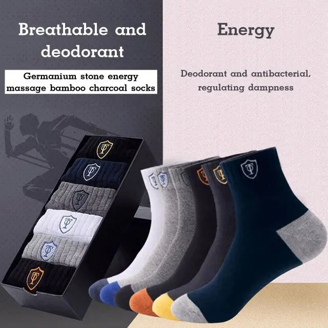 🔥🧦【10 pares】Calcetines desodorantes calientes para hombre absorben el sudor.