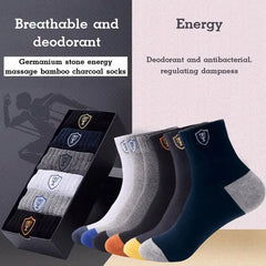 🔥🧦【10 pares】Calcetines desodorantes calientes para hombre absorben el sudor.