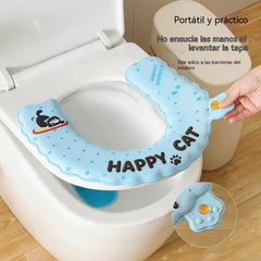 🎁 Compra 1 y llévate 1 gratis, ¡2 unidades por solo 24 €!🚽🧼 Funda de Asiento de Inodoro EVA Suave 4 Estaciones – Impermeable, Lavable y Súper Cómoda
