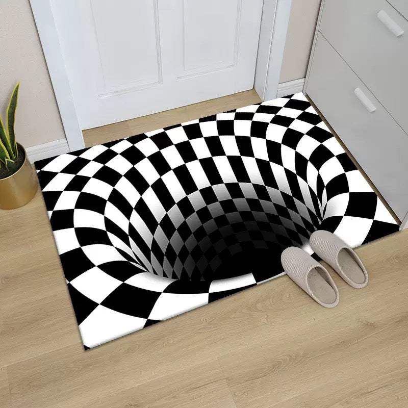 🔥【Compra 1 y llévate 1 gratis】✨Felpudo con ilusión óptica 3D，Suela de goma antideslizante【40*60cm】
