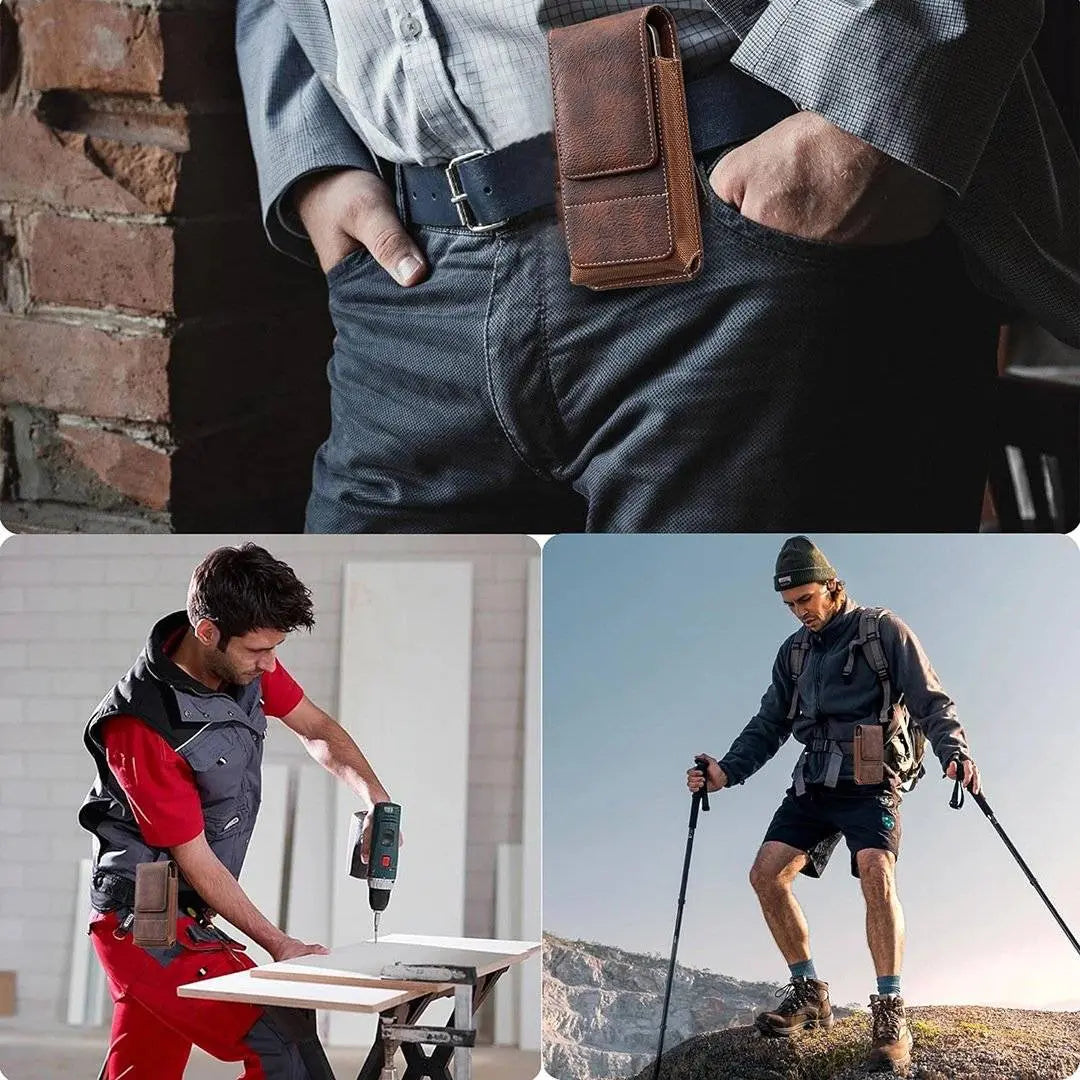 🔥 Funda para Móvil con Clip para Cinturón – Cierre Magnético, Resistente y con Ranura para Tarjetas