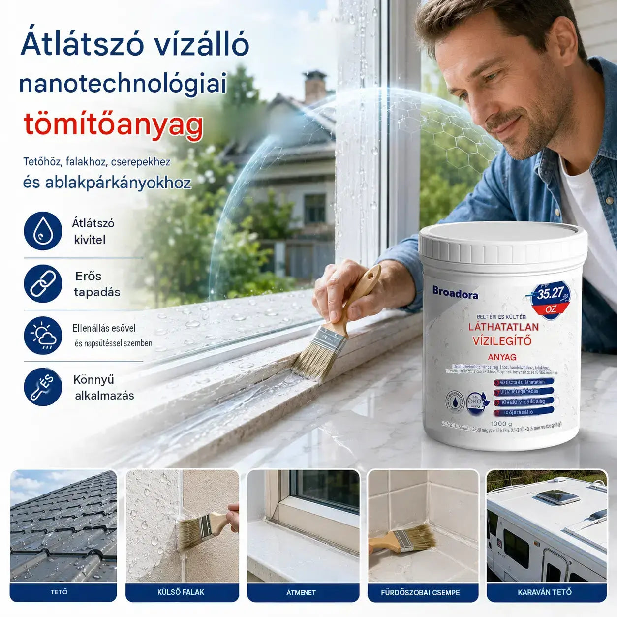 1 darab 9500 Ft🔧✨🏠Átlátszó, vízálló és tömítőanyag, amely kitölti a réseket és repedéseket. Alkalmas fa, csempék, üveg és fém felületekre! 💪