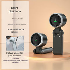 🔥❄️💨Mini ventilador portátil de alta velocidad, refrigeración portátil con banda para el cuello