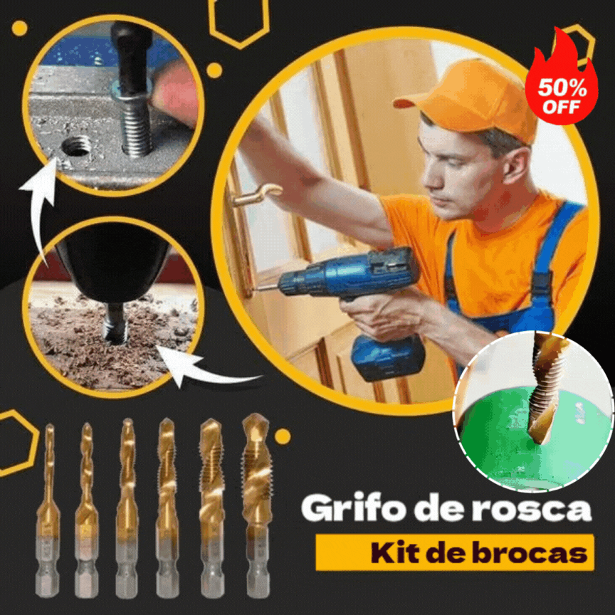 🔥【Compra 6 y obten 6 gratis】🧰🔩 Juego de brocas multiusos
