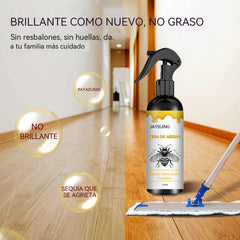 【30%OFF】 Spray pulidor de madera con infusión de cera de abeja para el mantenimiento de muebles y la prevención de grietas.