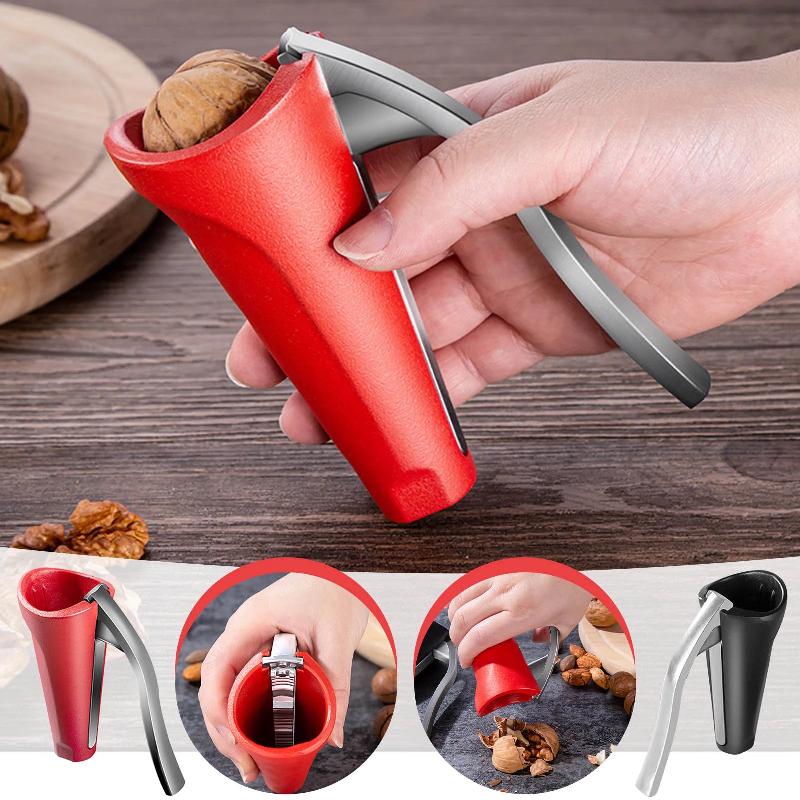 💪 Cascanueces resistente, ideal para nueces, avellanas y almendras🔥 Olvídate del esfuerzo! Abre frutos secos en un instante