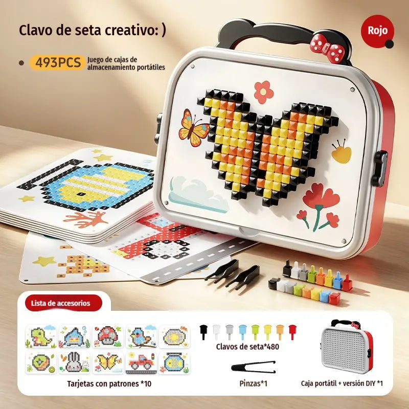 🍄【1 juego 34 €】🧩 Puzzle 3D Creativo con Forma de Seta – Construye, Decora y Sorpréndete ✨