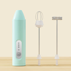 ✨Máquina multifuncional recargable 2 en 1 para hacer espuma y batir huevos, ideal para el hogar.