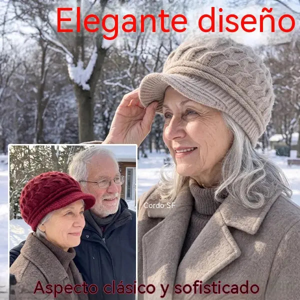 🎁❤️Gorro de punto cómodo con visera