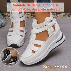 🌸【35-44】2025 Sandalias de mujer modernas y cómodas, fabricadas en piel auténtica