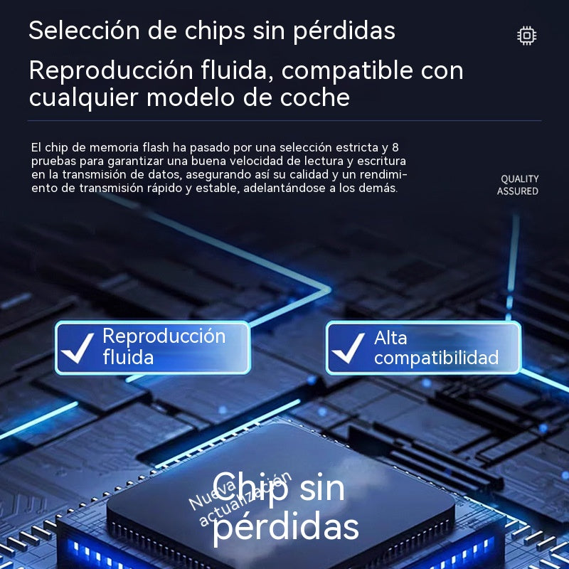 🚗🔥【32 GB】🎵Memoria USB universal de alta calidad para música en coches【2500 canciones populares + 100 vídeos】