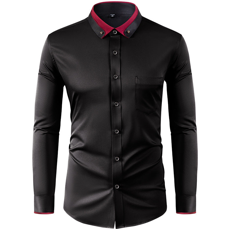 🔥✨【Nuevos estilos de otoño】【38-44 】🔥👕Elástico camisa de negocios transpirable para casual y de moda