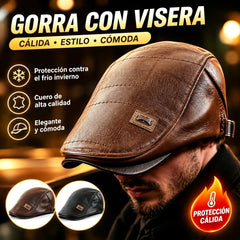 🧢🔥 Boina de cuero genuino con estilo vintage – Calidad premium y diseño atemporal ✨