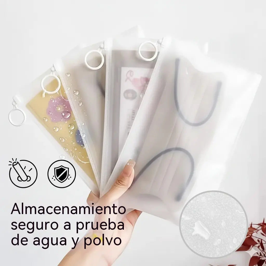 【Juego de 40 piezas, 23*14 cm】✨Bolsas de almacenamiento transparentes con cremallera, ideales para viajes y uso doméstico, duraderas, ligeras y fáciles de limpiar.