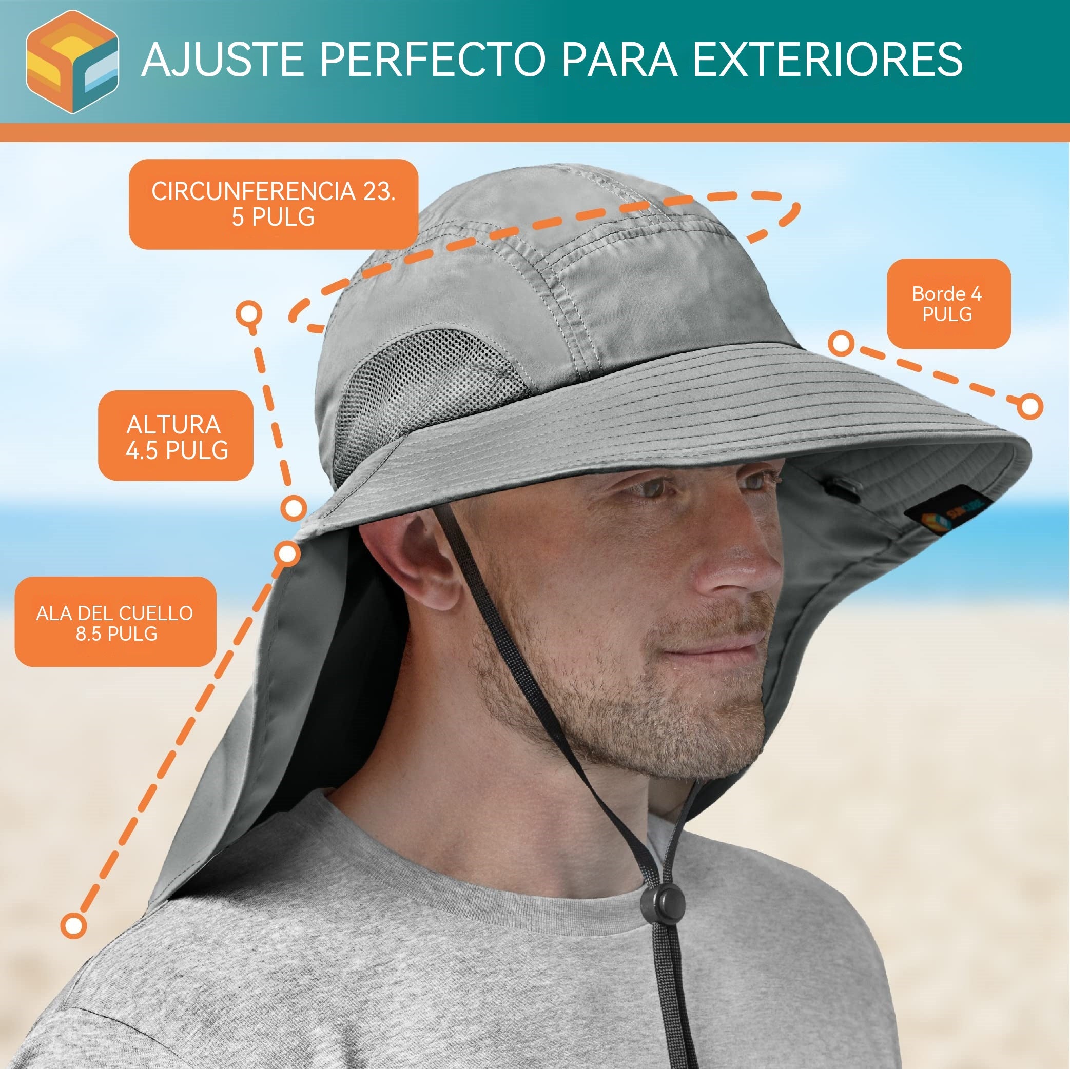 🔥Sombrero protector universal para pesca al aire libre