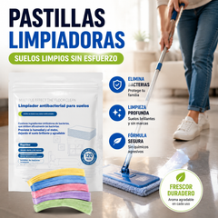 🧹【¡Compra 1 y recibe 1 GRATIS!】✨ 240 unidades de pastillas limpiadoras multiusos antibacterianas y desodorizantes | Aptas para madera dura, suelos laminados, azulejos y paredes de autocaravana