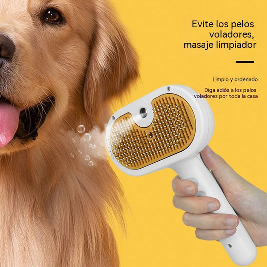 🐱💦Prensa para el pelaje de gatos y perros, cepillo para perros, cepillo para mascotas, cepillo con pulverizador para gatos🐶✨