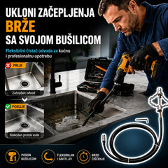 Alati za odčepljivanje odvoda i WC školjki