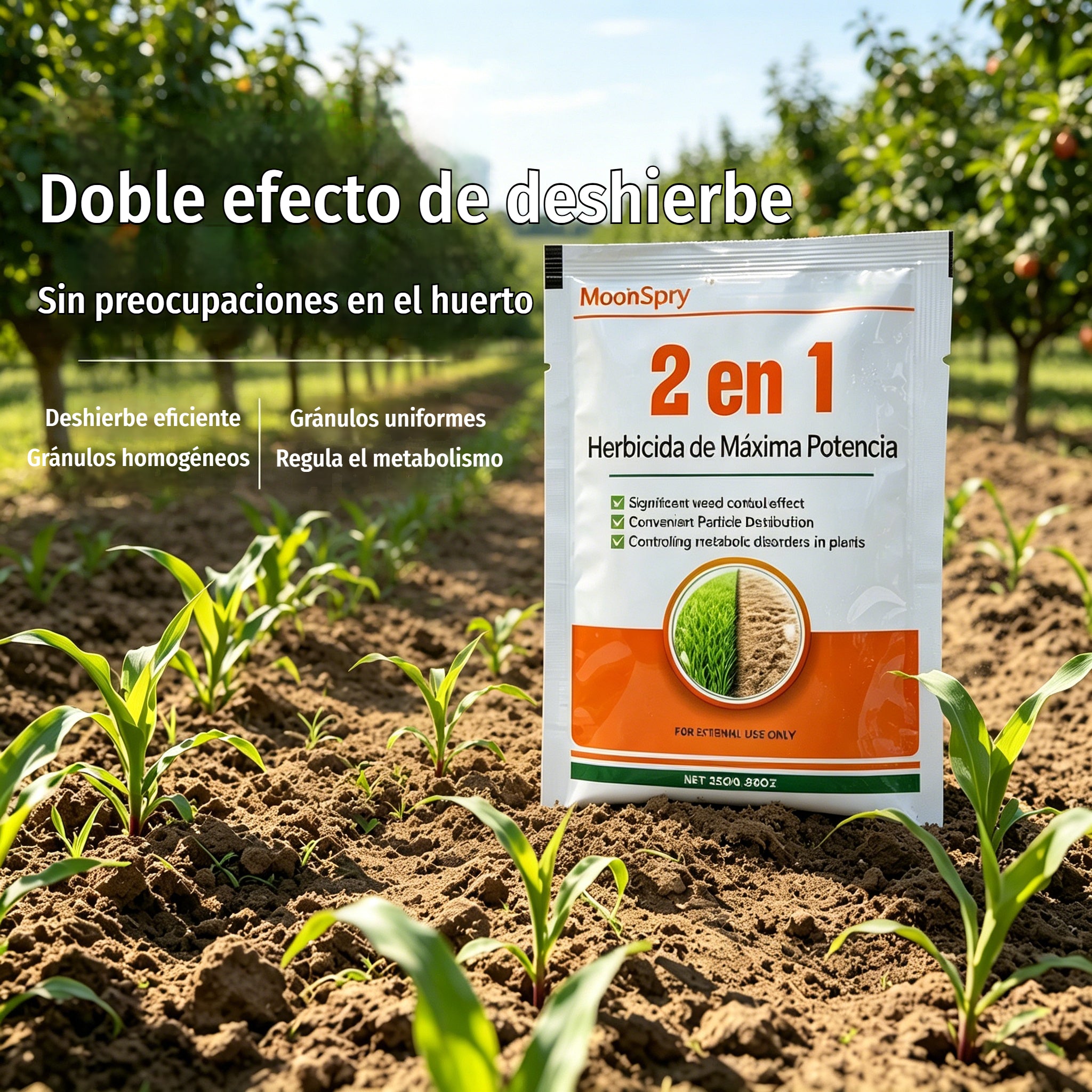 【3 Bolsas】🔥 Herbicida 2 en 1 Alta Eficacia | Actúa en 6 Horas Elimina Malas Hierbas Resistentes al Glifosato