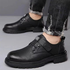 【39-44】 Zapatos de negocios casuales de cuero para hombres.