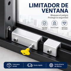 【2 juegos 26euro】Pestillo de seguridad para ventanas con sistema antiapertura sin necesidad de taladrar