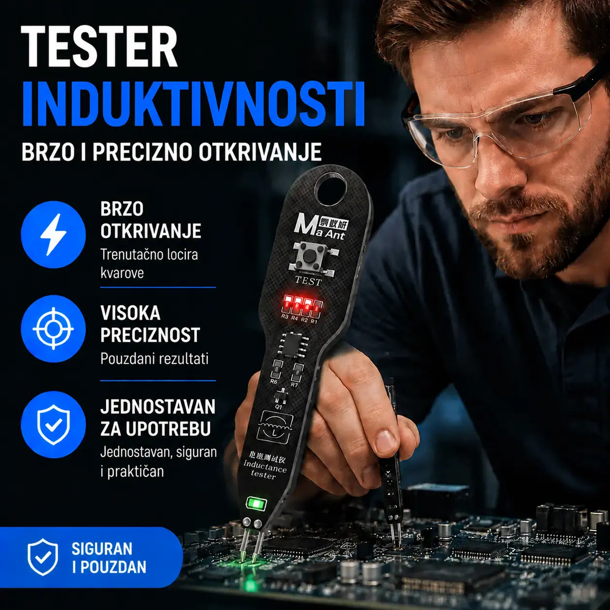 ⚡【Kupite jedan, dobijte jedan gratis】Tester induktiviteta: Brzo otklanjanje kvarova elektroničke opreme