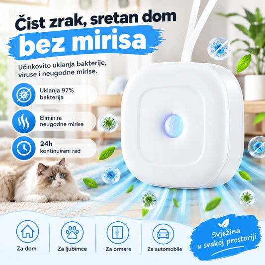 Pametni eliminator mirisa za kućne ljubimce s remenom za vješanje
